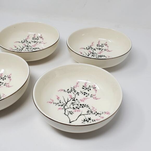 Rhythm By Homer Laughlin Wisteria 5.5" Small Bowls RY-307 Set Of 4 Great Condit - Picture 2 of 5